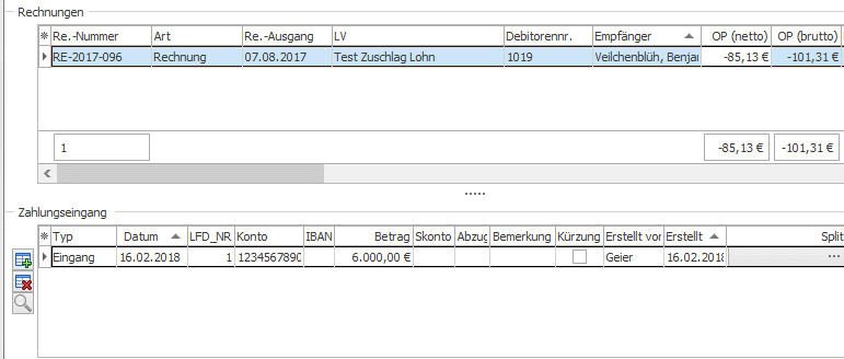 Zahlungsausgang