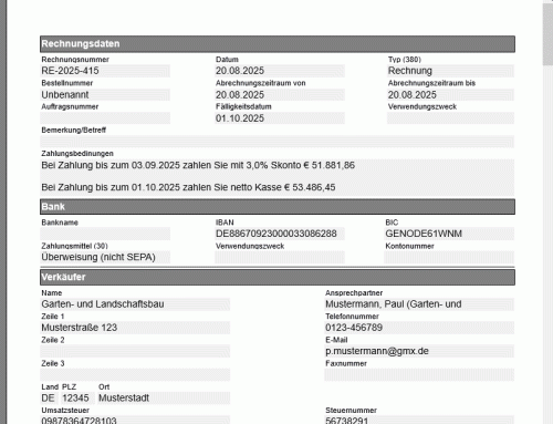 Neueste Version des E-Rechnungsbetrachers XViewer 1.3 veröffentlicht